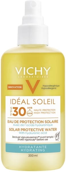 VICHY IDEAL SOLEIL Αντηλιακό Water Spray Προσώπου & Σώματος για Ενυδάτωση SPF30 200ml