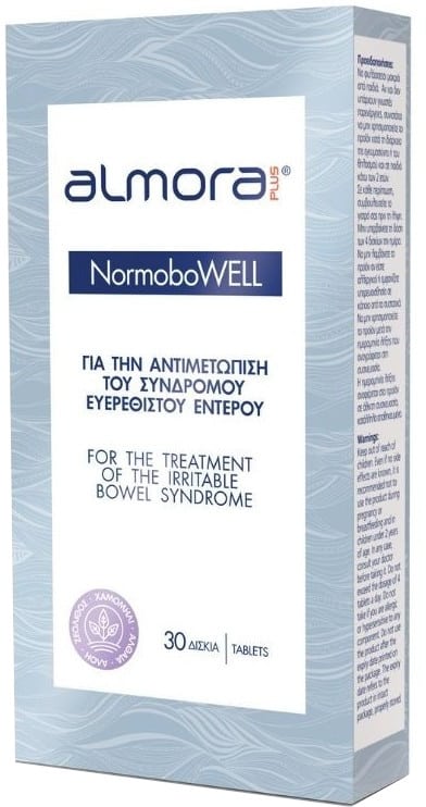 ALMORA Plus NormoboWell για την Aντιμετώπιση των Συμπτωμάτων του Συνδρόμου Ευερέθιστου Εντέρου 30 δισκία